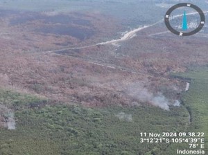 Karhutla Sumsel Tersisa di Pangkalan Lampam, 3 Helikopter Dikerahkan
