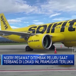 Video: Maskapai AS Ditembak Peluru, Pramugari Terluka