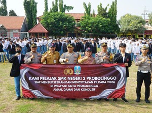 Polres Probolinggo Kota Sosialisasi Pilkada Damai di Sekolah