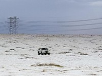 Geger Salju Mendadak Turun di Arab Saudi, Ternyata Ini Penyebabnya