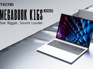 Tecno Rilis Megabook K16S, Laptop 16 Inch Rp 6 Juta