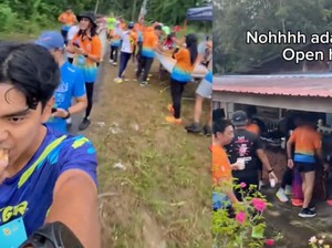 Berlari Marathon, Peserta Ini Dapat Banyak Makanan Gratis