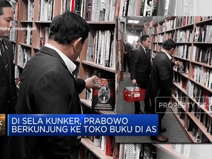 Video: Momen Prabowo Berkunjung Ke Toko Buku di Washington DC, AS