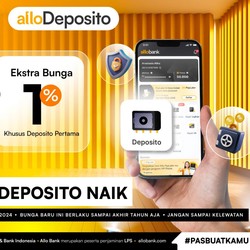 Allo Bank Tingkatkan Bunga Deposito 8,5%, Hingga Akhir Tahun!