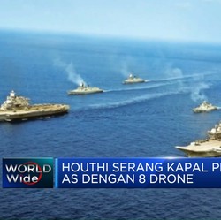 Video: Houthi Serang Kapal Perang AS Dengan 8 Drone