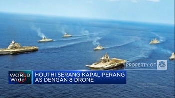 Video: Houthi Serang Kapal Perang AS Dengan 8 Drone