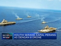 Video: Houthi Serang Kapal Perang AS Dengan 8 Drone
