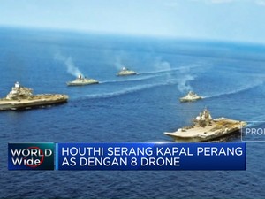 Video: Houthi Serang Kapal Perang AS Dengan 8 Drone