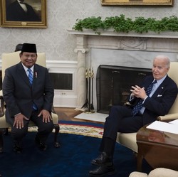 Lengkap! Isi Pertemuan Prabowo & Joe Biden di White House