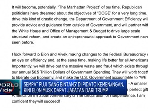 Video: Elon Musk Diajak Trump Gabung Urus Pemerintah