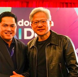 Erick Thohir Bertemu Pendiri Nvidia Jensen Huang, Bicara Soal Ini