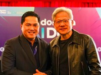 Erick Thohir Bertemu Pendiri Nvidia Jensen Huang, Bicara Soal Ini