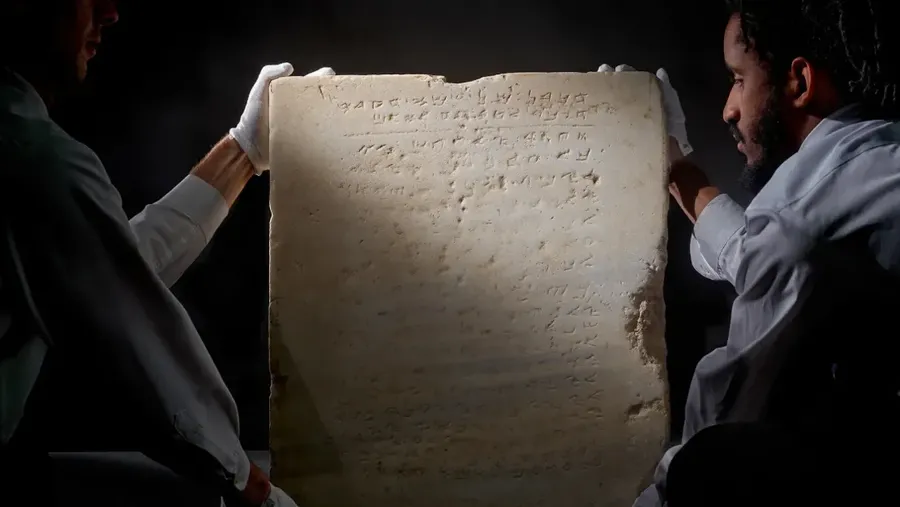 Prasasti batu tertua yang memuat Sepuluh Perintah Allah dapat terjual hingga $2 juta dalam lelang pada bulan Desember. (Dok. Sotheby's via CNN Internasional)