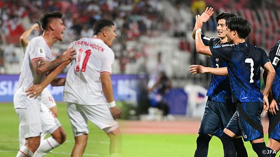 Foto Kolase Timnas Garuda dan Timnas Jepang. (Dok. PSSI Dan JFA)