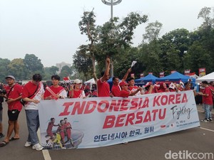 Suasana Jelang Indonesia Vs Jepang: Komunitas Korea Dukung Garuda