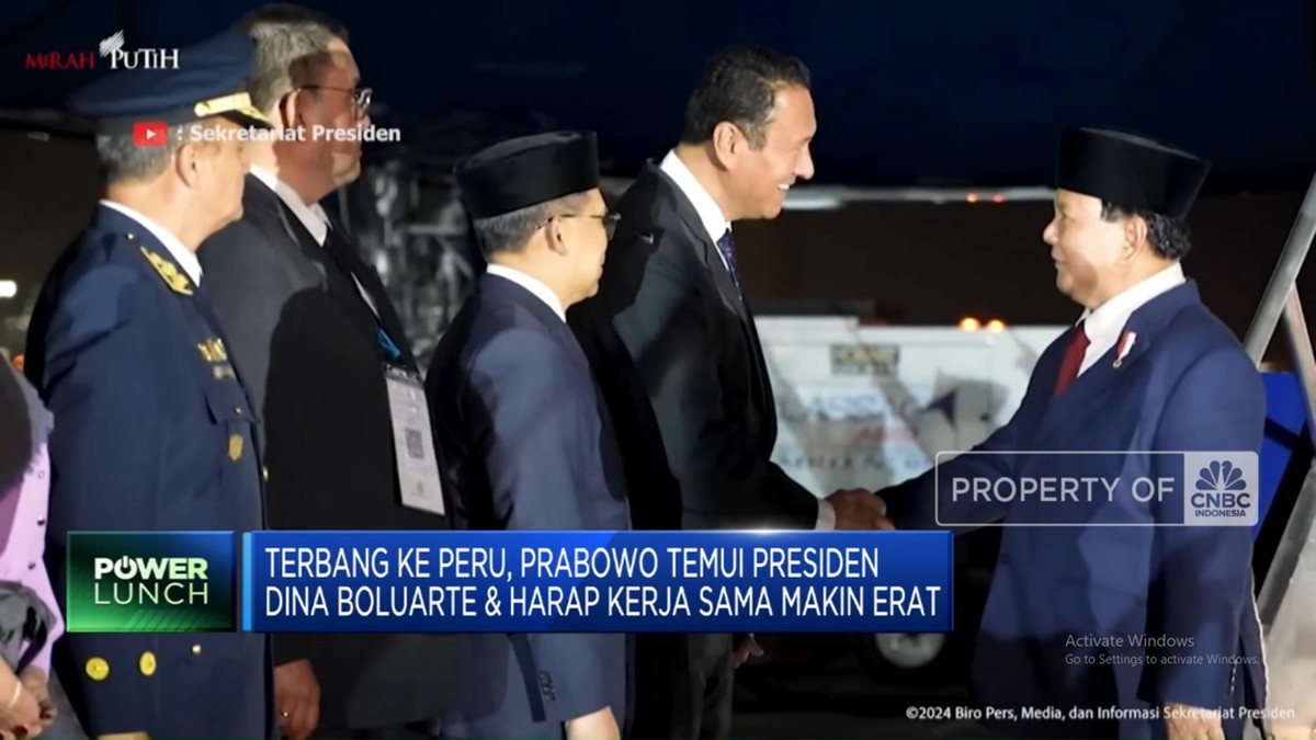 Moment Spesial: Prabowo Bertemu Presiden Peru Dina Boluarte di Langit Peru!