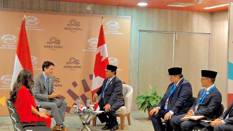 Presiden Prabowo Subianto bertemu PM Trudeau, (Dok. ekon.go.id)