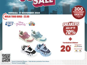 Serbu! Sepatu-Sandal Anak Diobral Cuma di Transmart Full Day Sale