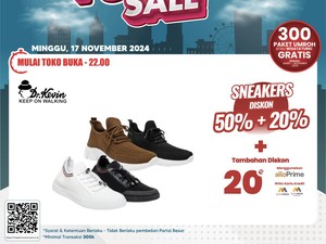 Sneakers-Sandal Diskon Besar-Besaran di Transmart Full Day Sale
