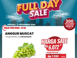 Dari Anggur Muscat Sampai Salmon, Semua Diskon di Transmart Full Day Sale!