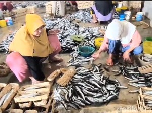 Pelaku UMKM Ikan Pindang di Lamongan Keluhkan Sepinya Permintaan