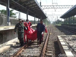 Pria Misterius Tewas Tersambar KA Lodaya di Srowot Klaten