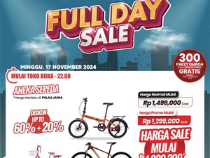 Aneka Sepeda di Transmart Full Day Sale Dapat Diskon Gede, Harganya Jadi Segini