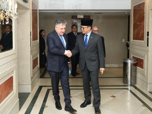 Menlu Sugiono Bertemu Menlu Uruguay Bahas Kerja Sama Food Estate