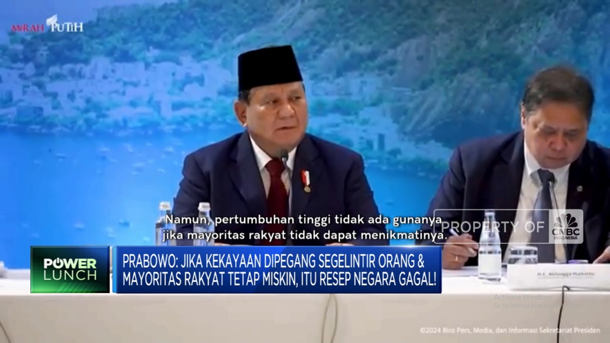 Prabowo: Masyarakat Tidak Merasakan Pertumbuhan Ekonomi, Sebuah Tanda Kegagalan Kita Bersama!