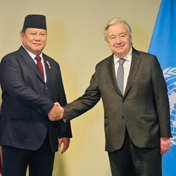 Prabowo Bertemu Sekjen PBB, Bahas Transisi Energi hingga Palestina
