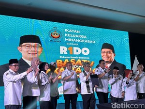 Didukung Ikatan Keluarga Minangkabau di Jakarta, RK Janji Perhatikan Pedagang