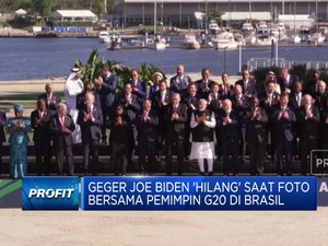  Geger! Joe Biden 'Hilang' Saat Foto Bersama Pemimpin G20 Brasil