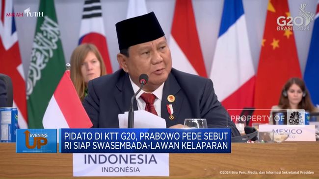 Video: Di KTT G20, Prabowo Yakin RI Bisa Swasembada Pangan