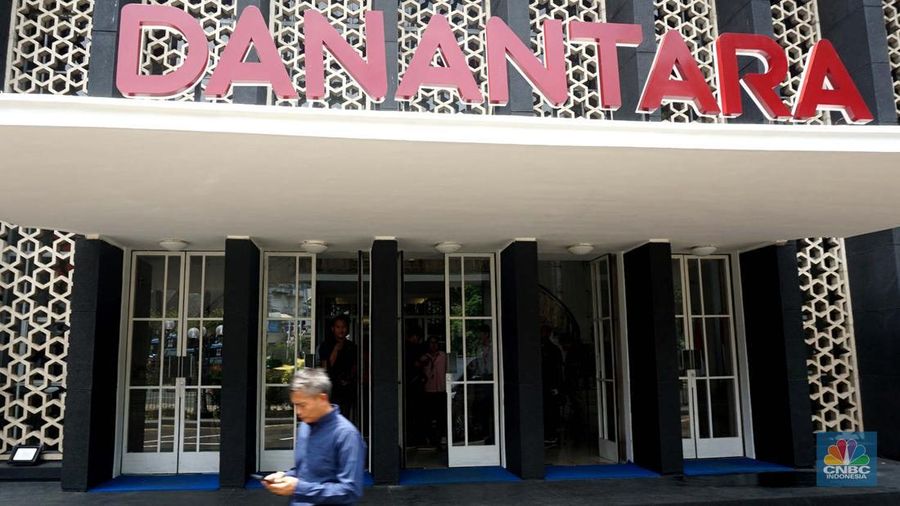 Gedung Danantara Jakarta. Gedung Danantara Jakarta. (CNBC Indonesia/Muhammad Sabki)
