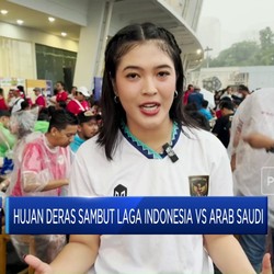 Video: Hujan Deras Sambut Laga Indonesia Vs Arab Saudi
