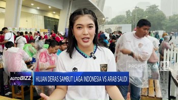 Video: Hujan Deras Sambut Laga Indonesia Vs Arab Saudi