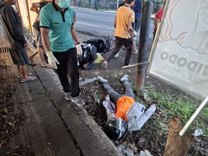 Pemotor Tewas Tabrak Tiang Baliho di Jalan Denpasar-Gilimanuk