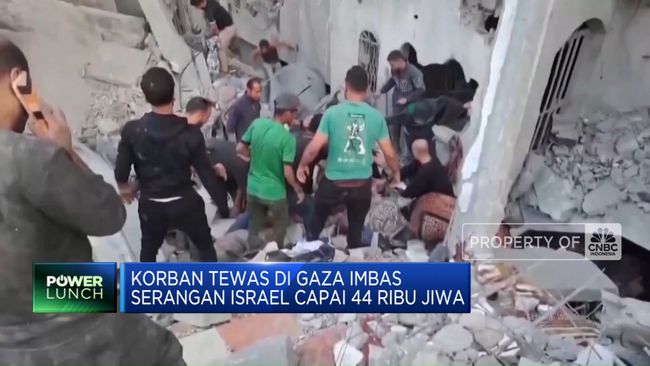 Video: Korban Tewas di Gaza Imbas Serangan Israel Capai 44 Ribu Jiwa