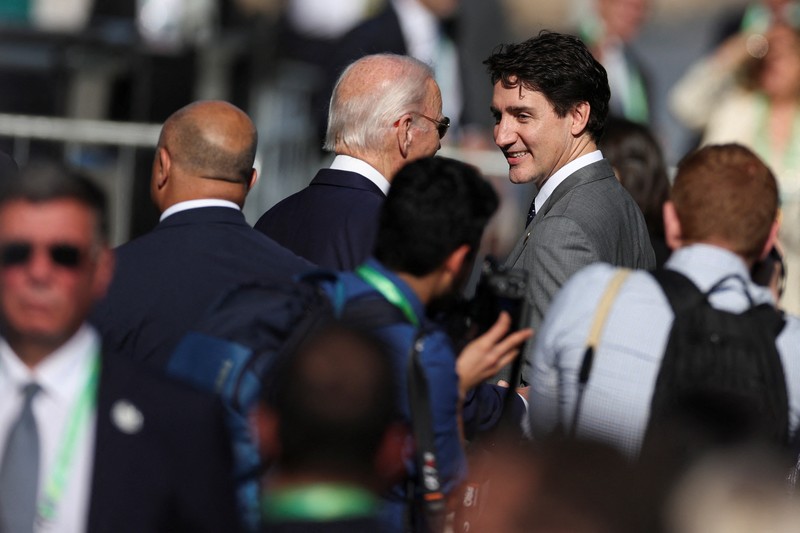 Para pemimpin G20 menghadiri acara peluncuran Aliansi Global Melawan Kelaparan dan Kemiskinan pada KTT G20 di Museum Seni Modern di Rio de Janeiro, Brasil pada Senin, 18 November 2024. Para pemimpin G20 menghadiri acara peluncuran Aliansi Global Melawan Kelaparan dan Kemiskinan pada KTT G20 di Museum Seni Modern di Rio de Janeiro, Brasil pada Senin, 18 November 2024. (REUTERS/Leah Millis)