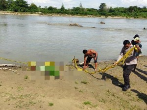 Mayat Pria Ditemukan Mengapung di Sungai Bone Bolango, Polisi Evakuasi