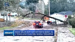 Video: Badai Siklon Bom Hantam Pantai Barat AS, 2 Orang Tewas