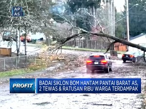 Video: Badai Siklon Bom Hantam Pantai Barat AS, 2 Orang Tewas