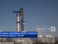 Video: Luncurkan Roket Starship, Elon Musk Didampingi Trump