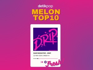 DRIP BABYMONSTER Debut di Melon Top 100