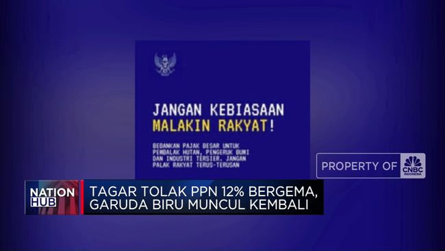 Video: Tagar Tolak PPN 12% Bergema, Garuda Biru Muncul Kembali