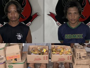 Kecanduan Sabu dan Judol, Dua Pria di Pangkalpinang Curi Sembako
