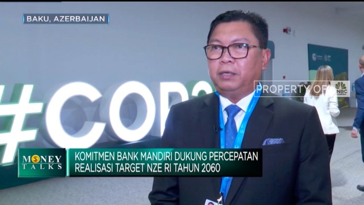 Direktur Utama Bank Mandiri Darmawan Junaidi (CNBC Indonesia TV)