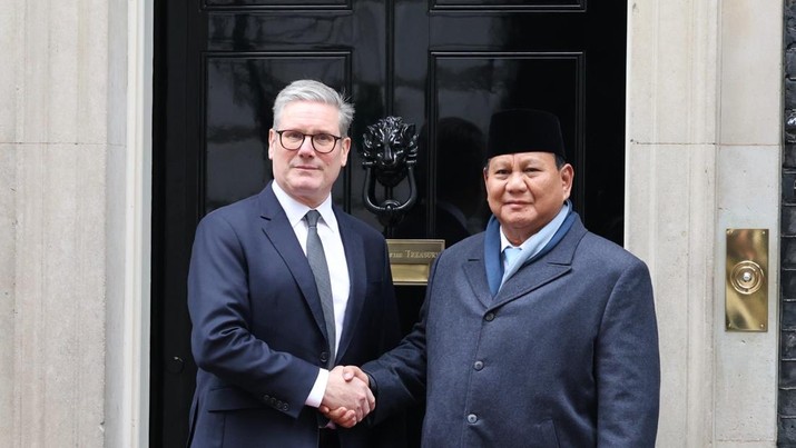 Presiden Prabowo Subianto melakukan pertemuan bilateral dengan Perdana Menteri (PM) Inggris, Keir Starmer di Downing Street 10, London, Kamis (21/11/2024). (Dok. Tim Media Presiden)