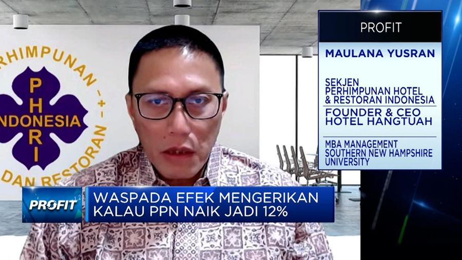Sekjen PHRI, Maulana Yusran dalam program CNBC Indonesia Profit. (CNBC Indonesia TV)