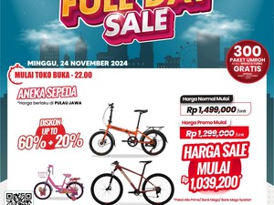 Sepeda Banting Harga di Transmart Full Day Sale! Cuma Rp 1 Jutaan